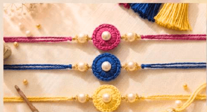 Pearl Blossom Rakhi