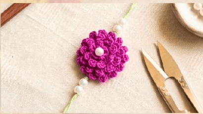 Amethyst Bloom Rakhi